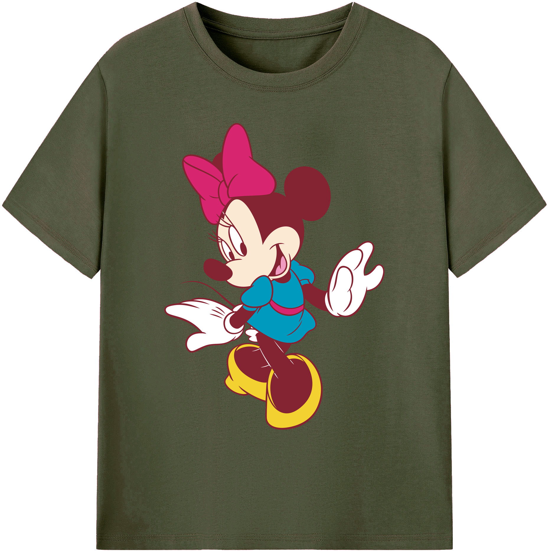 ミッキーマウス Mickey Mouse 綿100％ メンズ半袖Tシャツ｜肌触りやわらか＆通気性